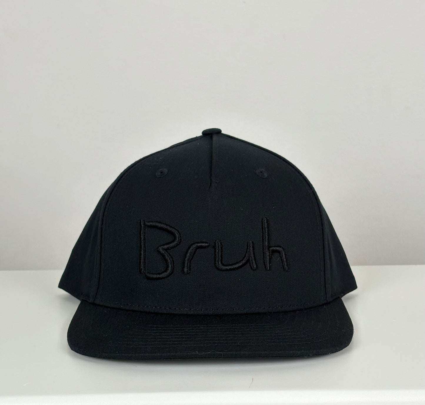 Bruh Black/Black Snapback