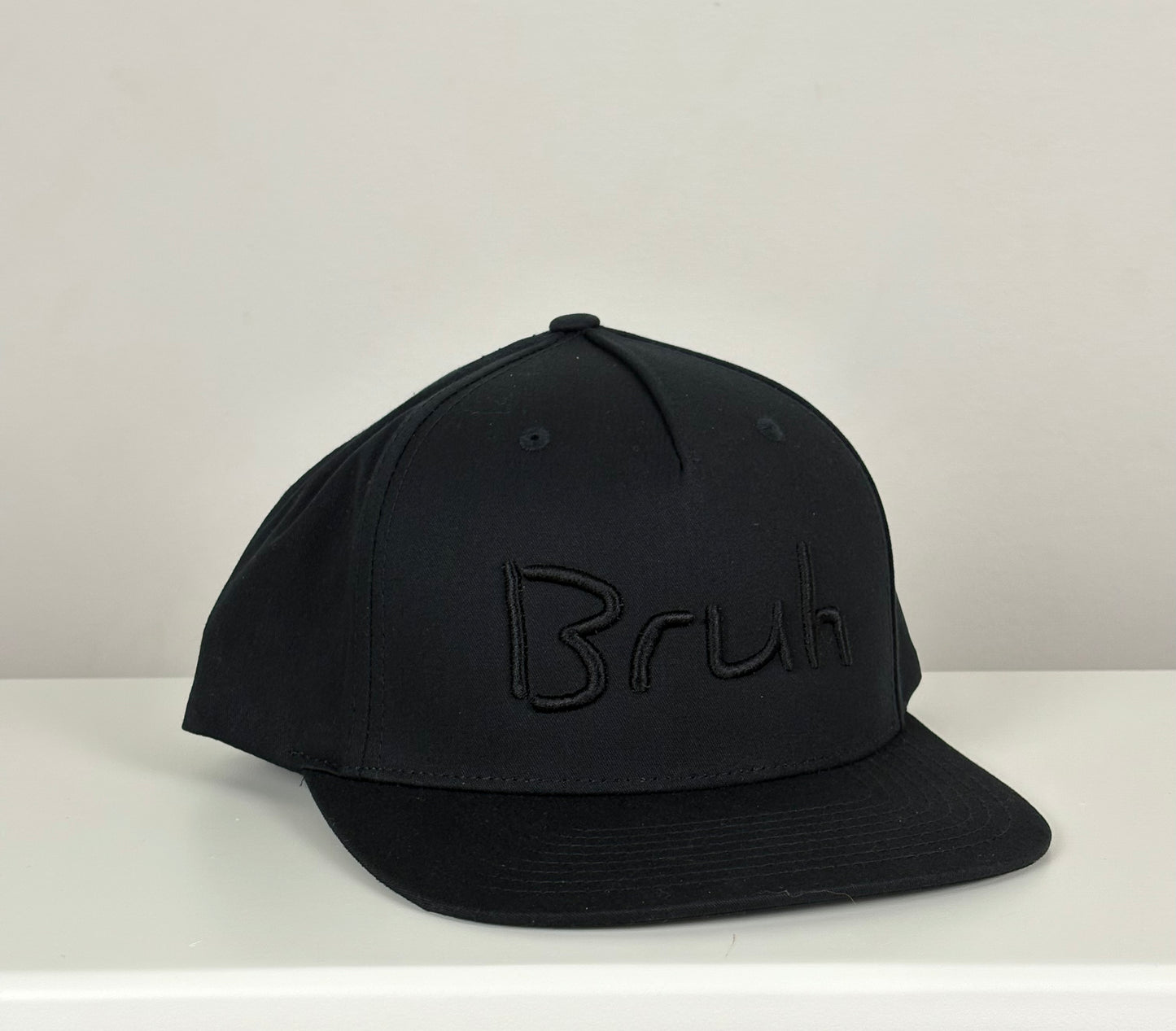 Bruh Black/Black Snapback