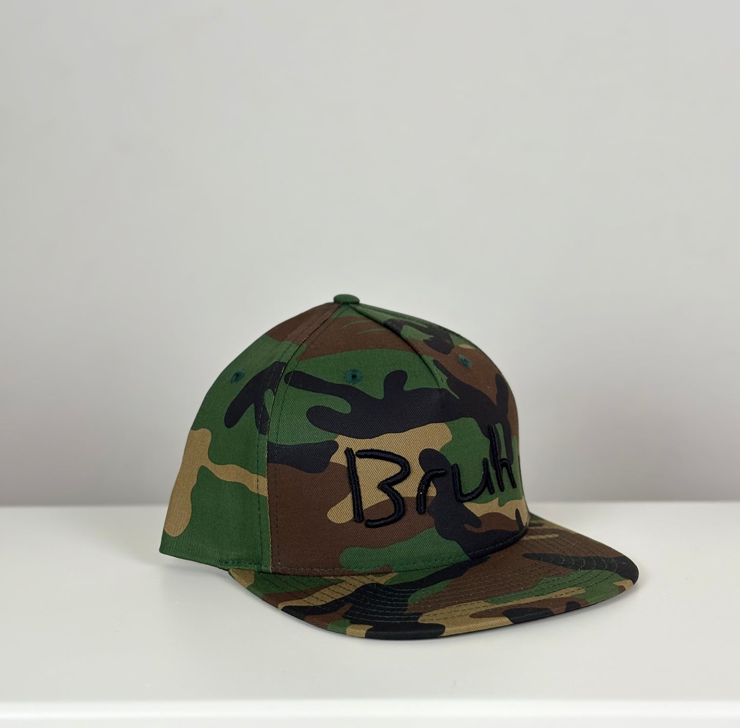 Bruh Camo/Black Snapback